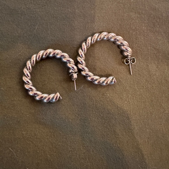 silver hoops - Picture 1 of 2